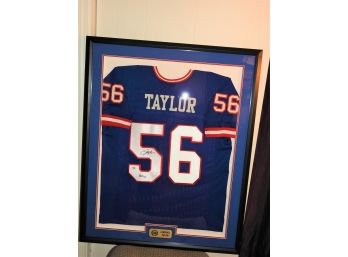 Signed HOFer NY Giants Lawrence Taylor Football Jersey With COA 42 X 34