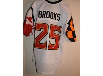 Signed Superstar Antoine Brooks Football Jersey With COA