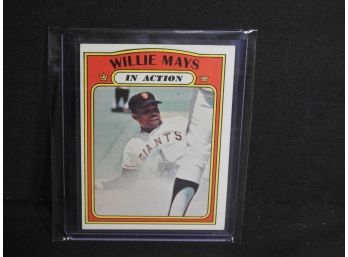 1972 Topps HOFer Willie Mays Baseball Card