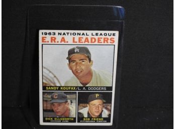 1964 Topps LA Dodgers HOFer Sandy Koufax Baseball Card