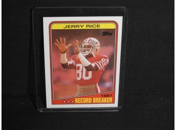 1988 Topps HOFer Jerry Rice Football Card