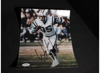 Signed 8 X 10 Photo Of Wesley Walker Of The Philadelphia Eagles JSA COA