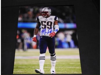 Signed 8 X 10 Photo Of Maugaula Tuitele Of The New England Patriots