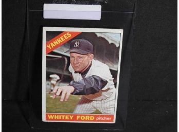 1966 Topps HOFer Whitey Ford Baseball Card