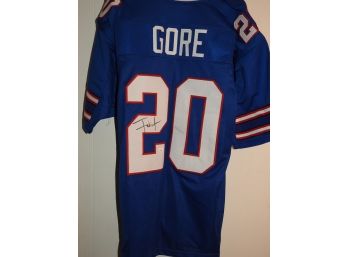 Signed Future HOFer Frank Gore Buffalo Bills Football Jersey With COA