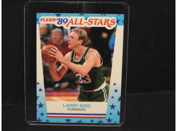 Hard To Find 1989 Fleer Larry Bird Sticker Card