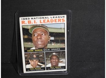 1964 Topps HOFer Hank Aaron Baseball Card