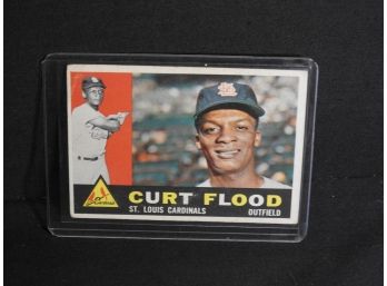 1960 Topps Curt Flood Baseball Card