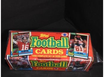 Sealed Box Of 1990 Topps Football Cards