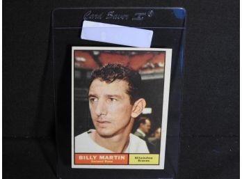 1961 Topps HOFer Billy Martin Baseball Card