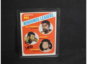 1971 Topps HOFer Wilt Chamberlain Basketball Card Writing Is On Plastic