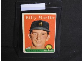 1958 Topps HOFer Billy Martin Baseball Card