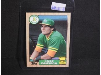 ROOKIE Jose Canseco Topps Baseball Card