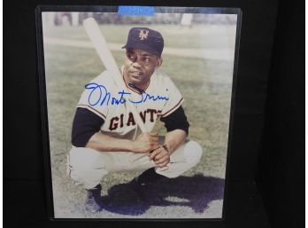 Signed By HOFer Monte Irvin 8x10 Photo With COA