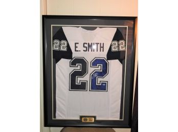 Signed HOFer Dallas Cowboys Emmitt Smith Jersey With COA 42 X 34