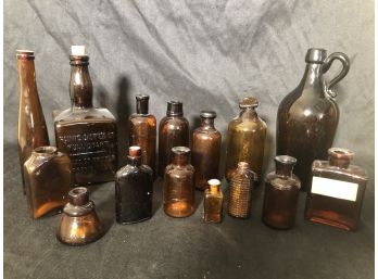 Vintage Amer Glass Bottles Collection, Signed