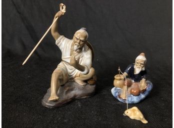 Chinese Fisherman Figurines