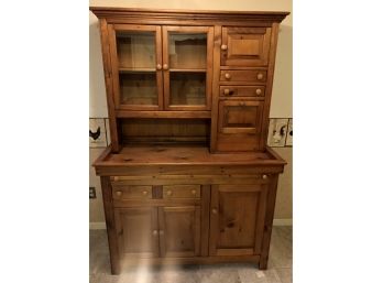 2 Piece Working Hutch With Counter And Work Space