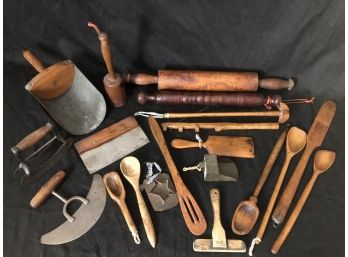 Antique And Primitive Utensils Lot