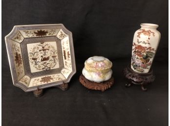 Signed Antique China Pieces