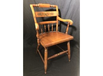 Solid Hitchcock Farmhouse Harvest Dining Arm Chair