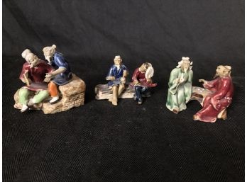 3 Chinese Mudmen Figurines (minis)