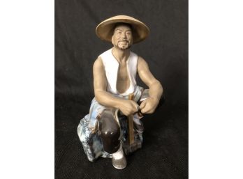 Chinese Mud Man 7.5 Inch Figurine