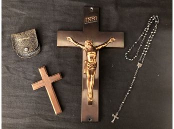 Crucifix And Rosary