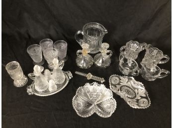 Antique Crystal And Cut Glass Service