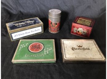 Vintage Tins Lot