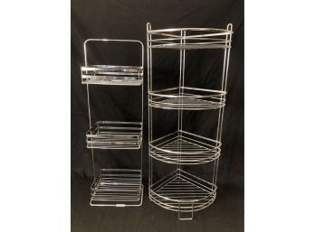 2 Metal Shelves