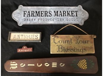 Farmers Market Sign Lot