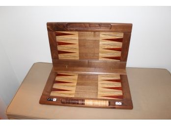 Signed David Levy Handmade Backgammon Set