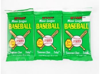 Packs - 1989 Star Company MINOR League - Series 2 - 3 Packs Of 10 Cards