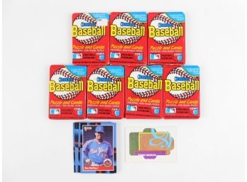 Packs -    Donruss - 8 Pks - One Opended As Sample - 5 Cards And 3 Stan Musial Puzzle Pieces Per Pack