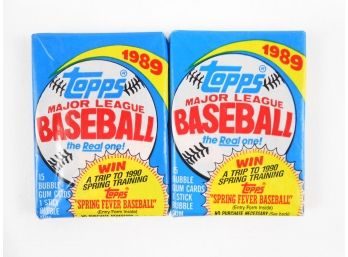 Packs - 1989 Topps 2 Packs 15 Cards Per Pack