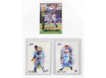 Autographs  - 3 Cards -  Dante Powell, Paul Wilson, Todd Greene