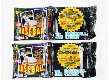 Rack Packs - 1995 Topps Series One - 2 Packs Of 36 Cards Each Including 3 Spectra Light Inserts