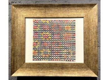 Original Peggy Dembicer Abstract Paper Weaving Artwork