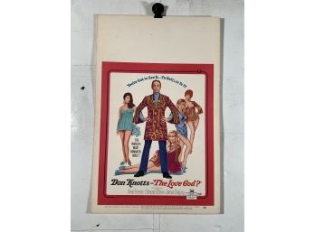 The Love God Vintage Movie Theater Thick Stock Window Card