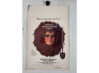 Whatever Happened To Aunt Alice Vintage Movie Theater Thick Stock Window Card