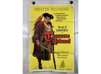 Treasure Island  Vintage Folded One Sheet Movie Poster