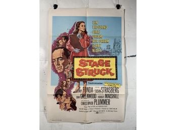 Stage Struck Vintage Folded One Sheet Movie Poster