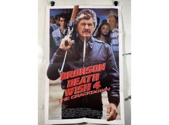 Death Wish IV Vintage Folded One Sheet Movie Poster