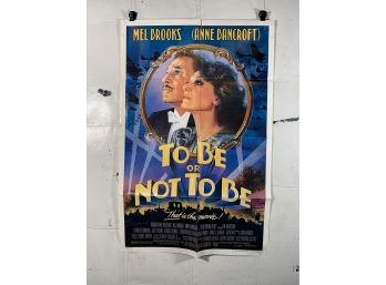 To Be Or Not To Be Vintage Folded One Sheet Movie Poster