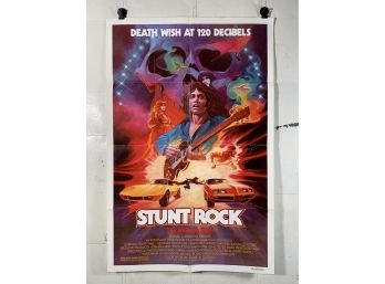 Stunt Rock Vintage Folded One Sheet Movie Poster