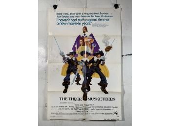 The Three Musketeers Vintage Folded One Sheet Movie Poster