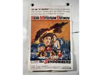 The Sundowners Vintage Folded One Sheet Movie Poster