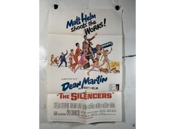 The Silencers Vintage Folded One Sheet Movie Poster