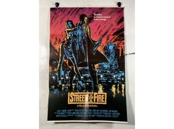 Streets Of Fire Vintage Folded One Sheet Movie Poster